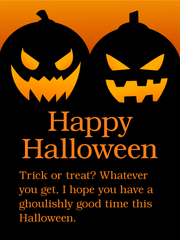 Scary Halloween Greeting Cards